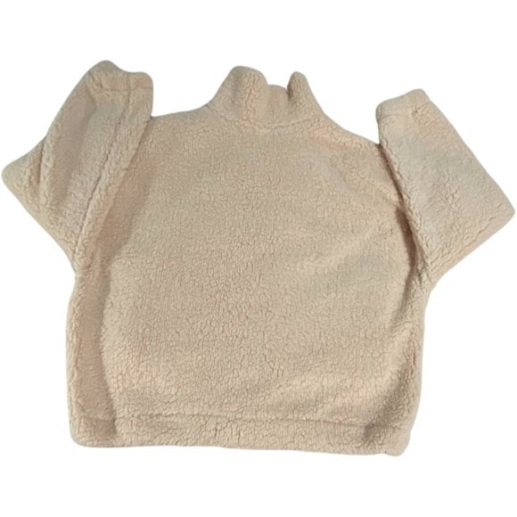 No Boundaries Teddy Style Cream Colored Jacket Size Juniors 11-13/Large - Picture 2 of 12